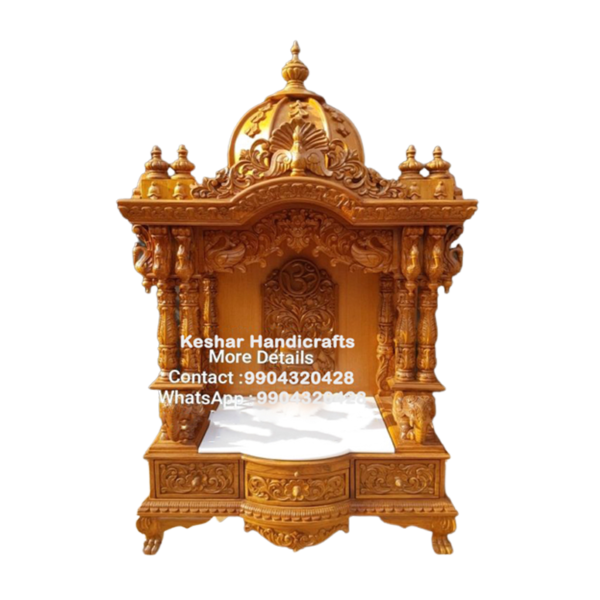 Teak Wood mandir Design